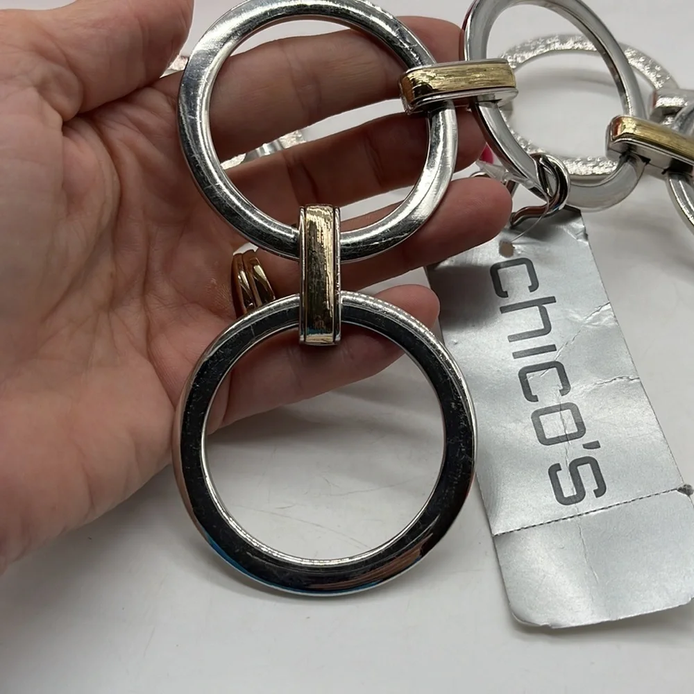 Chico’s NWT Avondale Circle Metal Belt size S/M